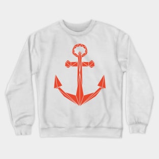 Red poly ancor Crewneck Sweatshirt